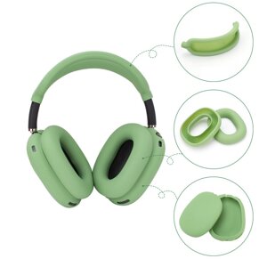 Чохол-накладка DK Silicone Candy Friendly 3в1 для Apple AirPods Max 1 / 2 (green)