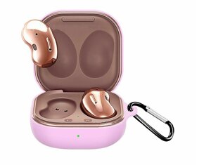 Чохол-накладка DK Silicone Candy Friendly карабін для Samsung Galaxy Buds Pro (R190) (011386) (pink)