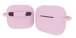 Чохол-накладка DK Silicone Candy Friendly з карабіном для Apple AirPods 3 (pink)