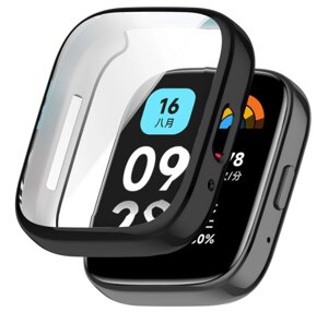 Чохол-накладка DK Silicone Face Case для Xiaomi Redmi Watch 3 Active / 3 Lite (black)