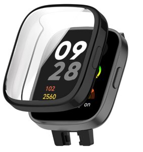 Чохол-накладка DK Silicone Face Case для Xiaomi Redmi Watch 3 (black)