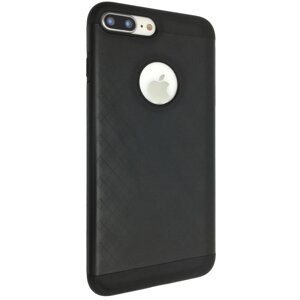 Чохол-накладка DK силікон з метал кришкою Ромб для Apple iPhone 7 / 8 Plus (black)