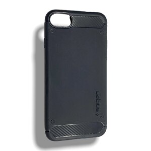 Чехол-накладка DK силикон SGP Spigen Carbon для Apple iPhone 7 / 8 / SE (dark blue)