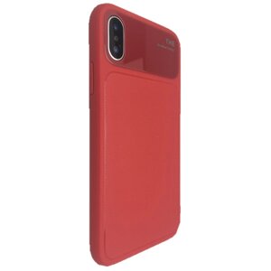 Чохол-накладка DK силікон скло Totu Arte для Apple iPhone X / XS (red)