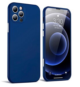 Чохол-накладка Plastic Case Glass 360° Full Coverage для Apple iPhone 13 Pro Max (blue)