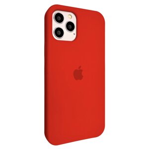 Чохол-накладка Silicone Case Full Cover для Apple iPhone 12 Pro Max 6.7"red)