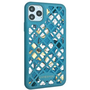 Чохол-накладка Silicone дляm Leather Janesper для Apple iPhone 11 Pro (blue)