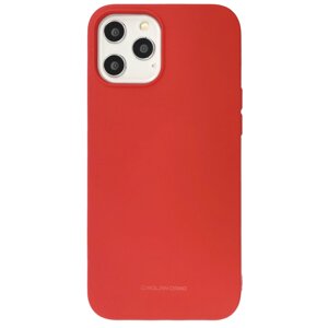 Чохол-накладка Silicone Hana Molan Cano SF Jelly для Apple iPhone 12 Pro Max 6.7"red)