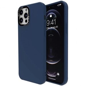 Чохол-накладка Silicone Molan Cano SF Jelly MAI XI для Apple iPhone 12 / 12 6.1 Pro"dark blue)