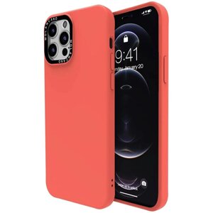 Чохол-накладка Silicone Molan Cano SF Jelly MAI XI для Apple iPhone 12 / 12 6.1 Pro"peach)