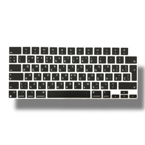 Накладка силікон на клавіатуру для Apple MacBook Air 15" Retina 2023 (A2941) UK (013303) (black)