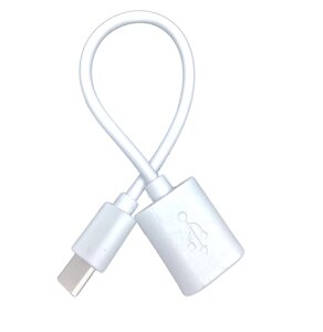 Перехідник-кабель OTG Type-C / USB-C на USB 3.0 (white)