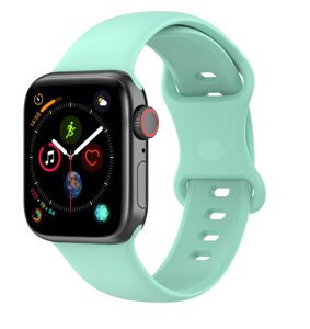 Ремешок CDK для Apple Watch 44mm (Series 4/5/6 / SE1/SE2)M / L Silicone Band Double Loop (014417) (mint)