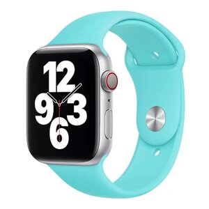 Ремінець CDK для Apple Watch 44 mm (Series 4 / 5 / 6 / SE1 / SE2)M / L Silicone Sport Band (05531) (mint