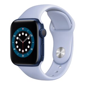 Ремінець CDK для Apple Watch 44 mm (Series 4 / 5 / 6 / SE1 / SE2)M / L Silicone Sport Band (05531) (sky blue)