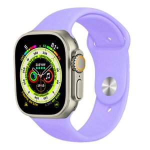 Ремінець CDK для Apple Watch 44 mm (Series 4 / 5 / 6 / SE1 / SE2)M / L Silicone Sport Band (05531) (viola)