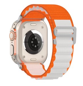 Ремінець CDK для Apple Watch 44 mm (Series 4 / 5 / 6 / SE1 / SE2) Polyester Alpine Loop (015586) (orange /