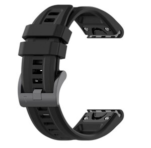 Ремінець CDK для Garmin Fenix 8 47mm | Silicone Sport Band Classic 22mm (015189) (black)