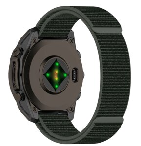 Ремінець CDK для Garmin Forerunner 935 | 22mm Nylon Sport Loop (018558) (olive flak)