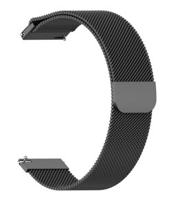 Ремінець CDK для Huawei Watch 4 | 20mm Metal Milanese Loop Magnetic (09649) (black)