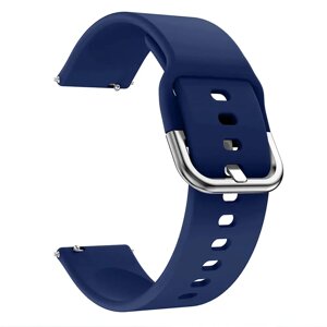 Ремінець CDK для Samsung Watch6 (R930 / R935) 40mm |L" 20mm Silicone Sport Band Classic (09651) (dark blue)