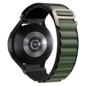 Ремінець CDK для Xiaomi Amazfit Cheetah / Cheetah pro | 22mm Polyester Alpine Loop (015588) (black / green)