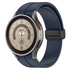 Ремінець CDK Silicone Sport Magnetic "L" для Samsung Galaxy Watch6 (R940/R945) 44 mm (015834) (dark blue/