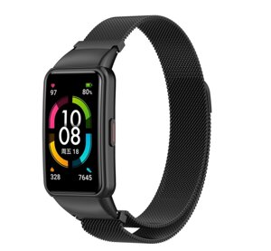 Ремінець DK Metal Milanese Loop Magnetic для Honor Band 6 (012956) (black)