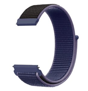 Ремінець DK Nylon Sport Loop 20mm для Смарт-Годин Huawei, Samsung, Xiaomi (012415) (midnight blue)