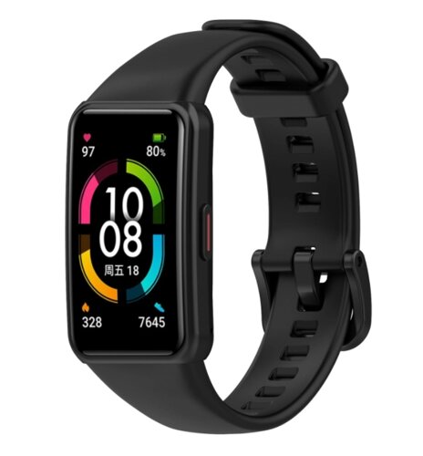 Ремінець DK Silicone Sport Band для Honor Band 6 (black)