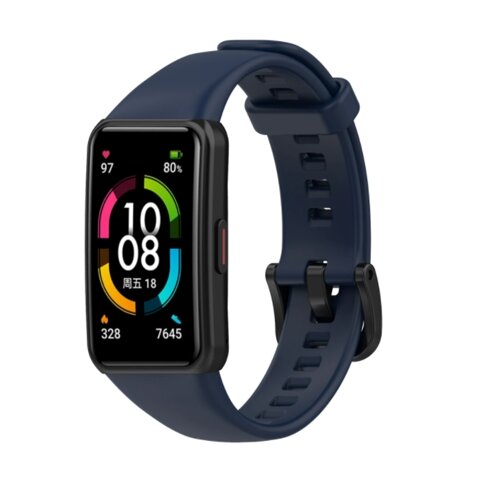 Ремінець DK Silicone Sport Band для Huawei Honor Band 6 (dark blue)