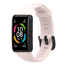 Ремінець DK Silicone Sport Band Classic для Honor Band 6 (011342) (pink)