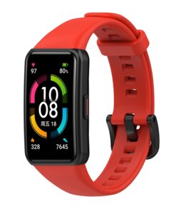 Ремінець DK Silicone Sport Band для Huawei Honor Band 6 (red)