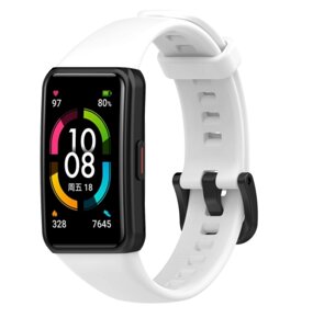 Ремінець DK Silicone Sport Band Classic для Honor Band 6 (011342) (white)