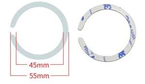 Сталева пластина для MagSafe Ring на 3M скотчі (Кольце С/white)