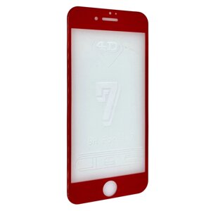 Захисне скло DK 4D Full Glue для Apple iPhone 7 / 8 (red)