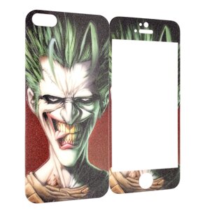 Захисне скло DK-Case для Apple iPhone 5/5S Joker luminescent back/face (dark green)