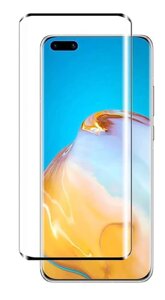 Захисне скло DK Full Glue 3D для Huawei P40 Pro (black)