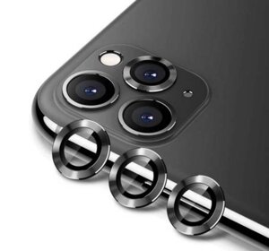 Захисне скло на камеру CDK Lens Metal Ring Eagle Eye для Apple iPhone 11 Pro (015724) (black)