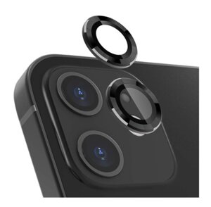 Захисне скло на камеру DK Lens Metal Ring Eagle Eye для Apple iPhone XR / 11 (black)