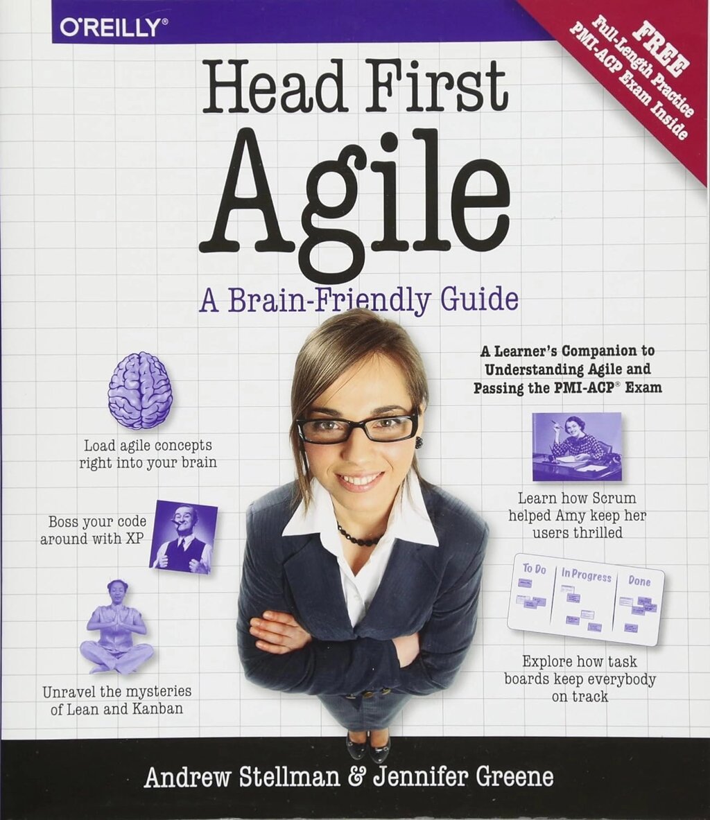 Head First Agile: A Brain-Friendly Guide до Agile Principles, Ideas, та Real-World Practices, Andrew Stellman, Jennifer  від компанії Інтернет-магазин "Рідіт" - фото 1