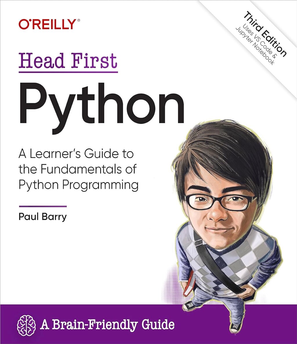 Head First Python: A Learner's Guide to Fundamentals of Python Programming, A Brain-Friendly Guide 3rd Edition, Paul від компанії Інтернет-магазин "Рідіт" - фото 1