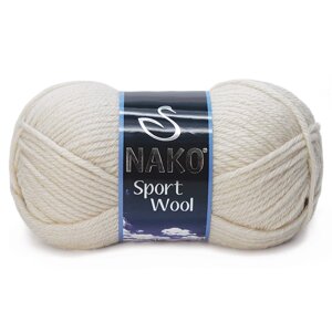6383 Пряжа Nako Sport Wool грибний