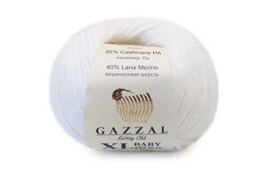 Gazzal Baby Wool XL, білий №801