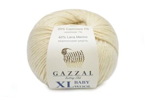 Gazzal Baby Wool XL, Кремовий №829