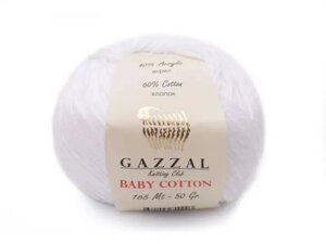 Gazzal Cotton Baby, білий №3432