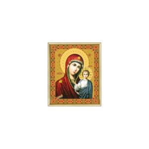 Набір для виготовлення картини зі стразами Чарівна Міть КС-026 Казанська ікона Божої Матері