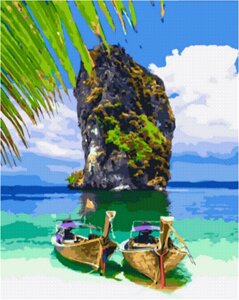 Набір для малювання картини "Картина за номерами" Чудеса Таїланду Арт. GX39335 ТМ "Rainbow art"