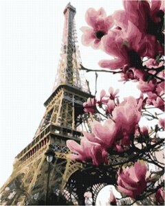 Набір для малювання картини "Картина за номерами" Цвітіння Парижа Арт. GX39469 ТМ "Rainbow art"