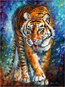 Набір для малювання картини "Картина за номерами" Голодний тигр Арт. GX23072 ТМ "Rainbow art"